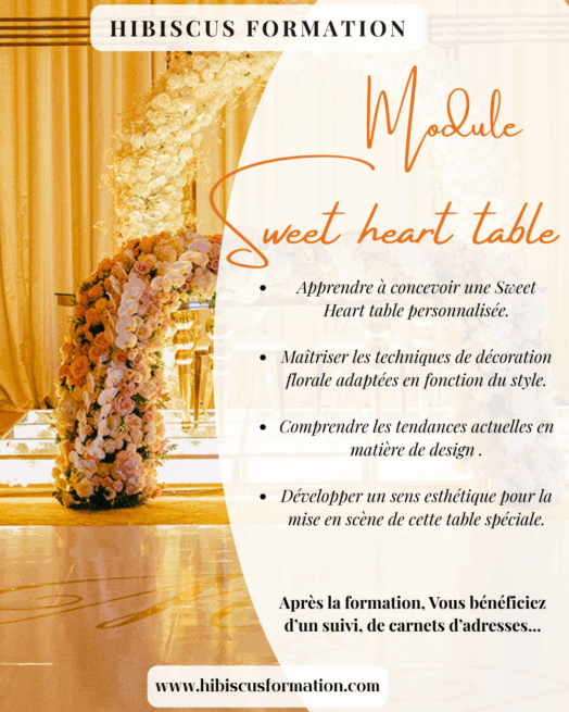 Module Sweet heart table du 29 nov 2025